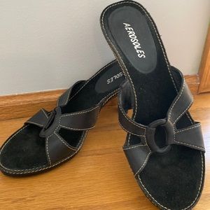 Sexy Black Aerosole Sandals